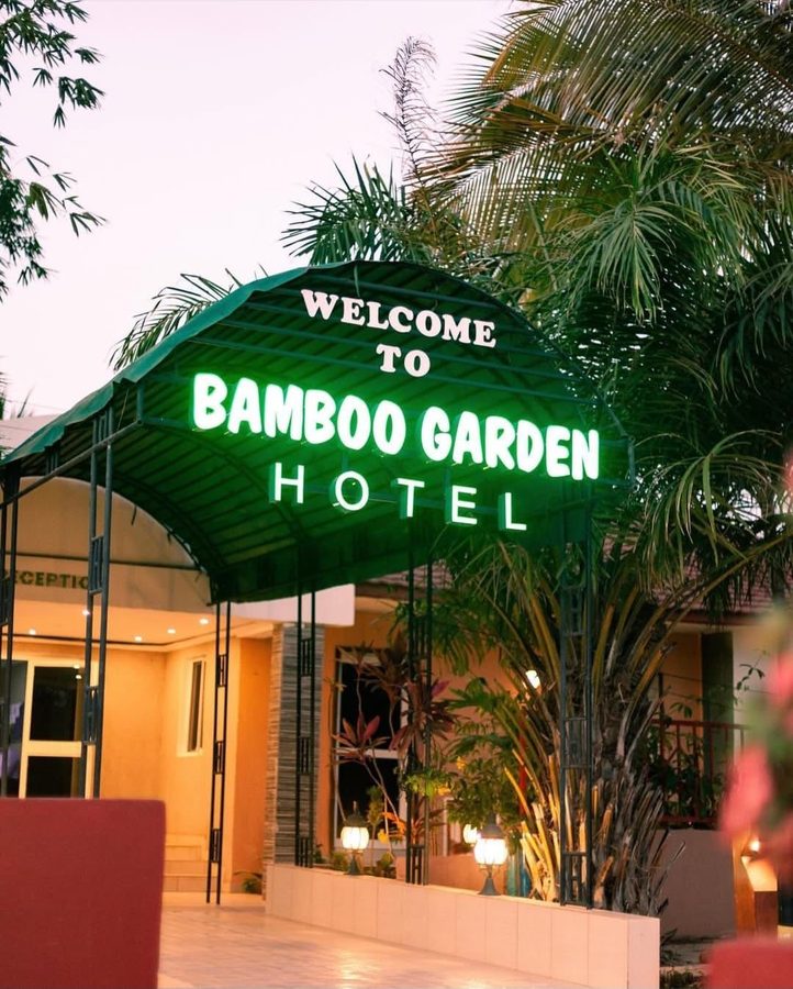 Reception at Bamboo Garden Hotel after sundown