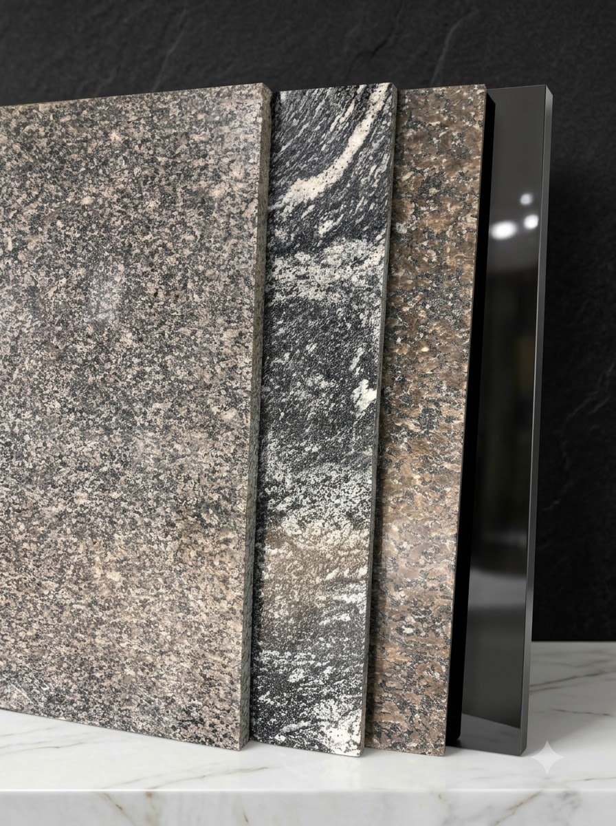 Granite Slab — Veined