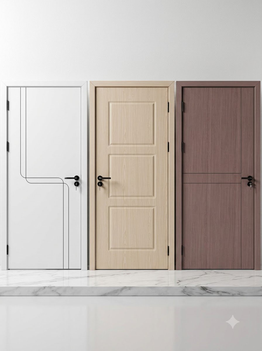Teak wood door