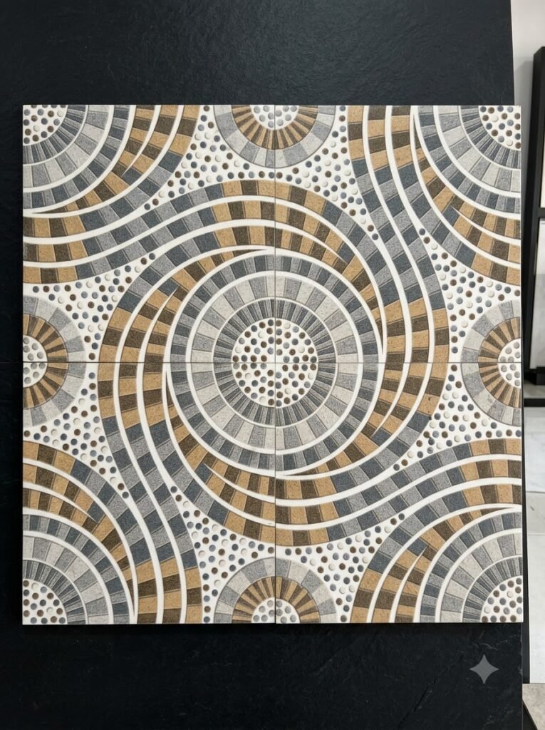 Designer floor tile