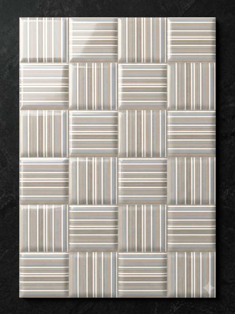 Polished marble tile