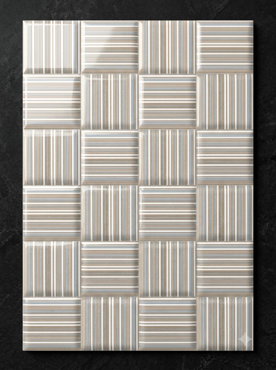 Polished marble tile