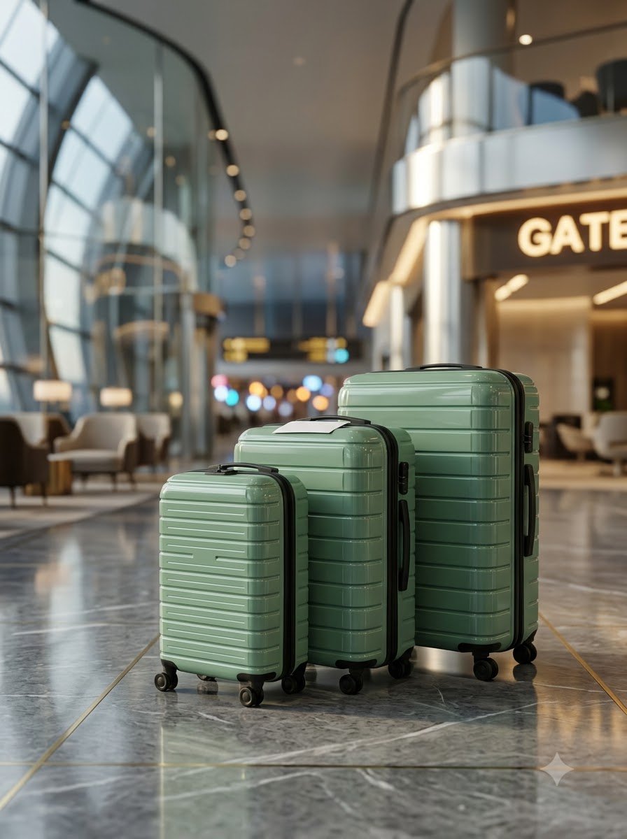 Luggage — Suitcase — Green