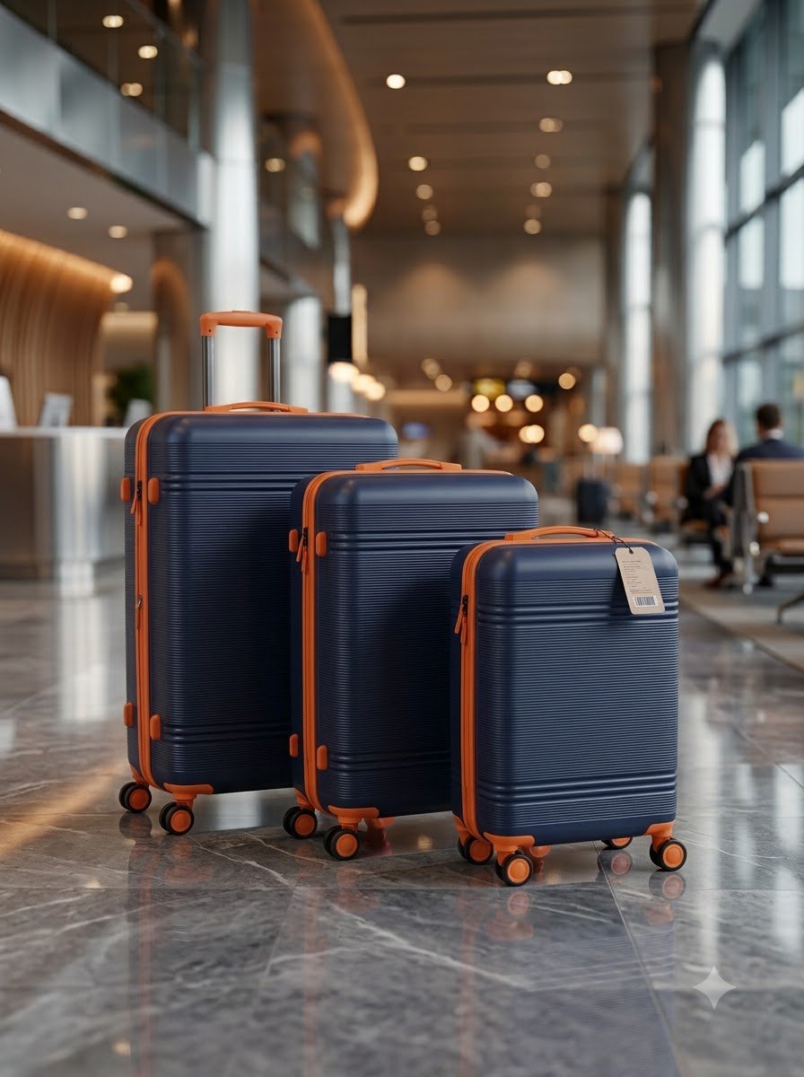 Luggage — Suitcase — Blue & Orange